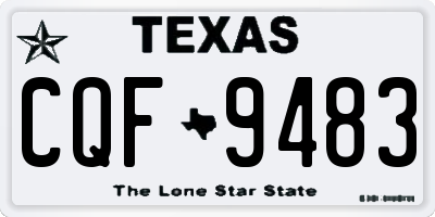 TX license plate CQF9483