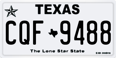 TX license plate CQF9488