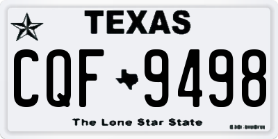TX license plate CQF9498