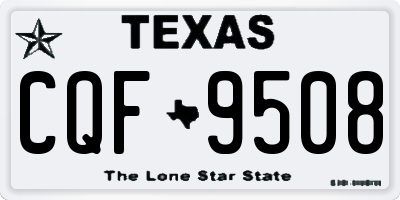 TX license plate CQF9508