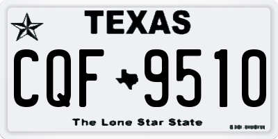 TX license plate CQF9510