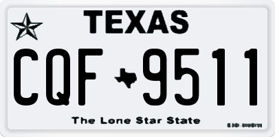 TX license plate CQF9511