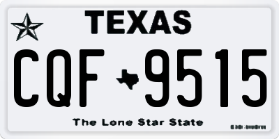 TX license plate CQF9515