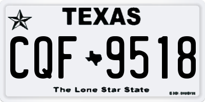 TX license plate CQF9518