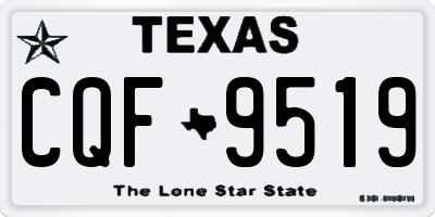 TX license plate CQF9519