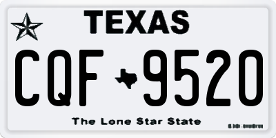 TX license plate CQF9520
