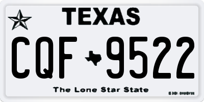 TX license plate CQF9522