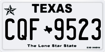 TX license plate CQF9523