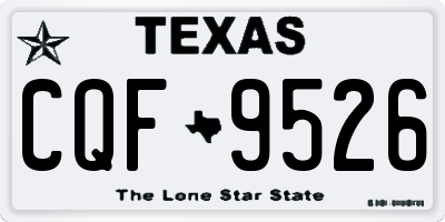 TX license plate CQF9526