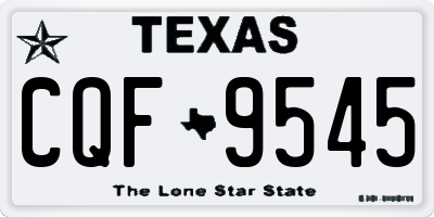 TX license plate CQF9545
