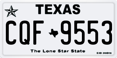 TX license plate CQF9553