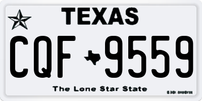 TX license plate CQF9559