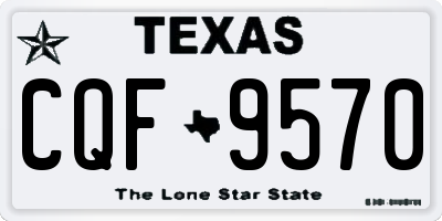 TX license plate CQF9570