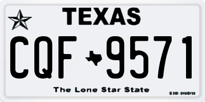 TX license plate CQF9571
