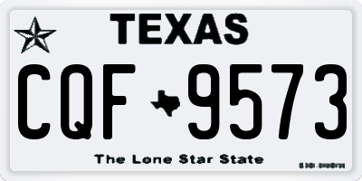 TX license plate CQF9573