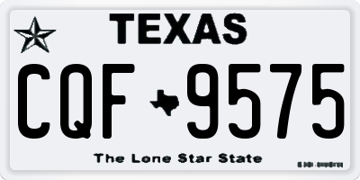 TX license plate CQF9575