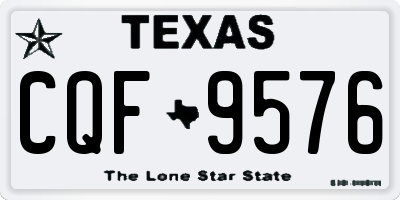 TX license plate CQF9576