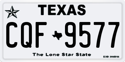TX license plate CQF9577