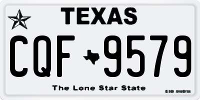 TX license plate CQF9579