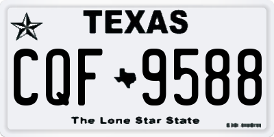 TX license plate CQF9588
