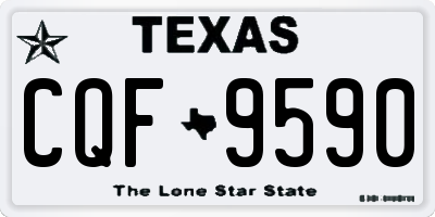TX license plate CQF9590
