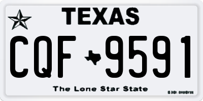 TX license plate CQF9591