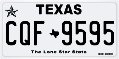 TX license plate CQF9595