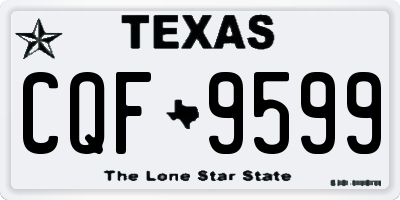 TX license plate CQF9599
