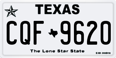 TX license plate CQF9620