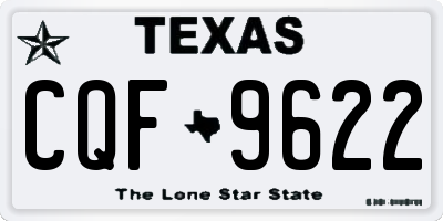 TX license plate CQF9622