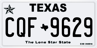 TX license plate CQF9629