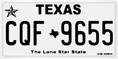 TX license plate CQF9655