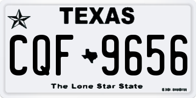 TX license plate CQF9656