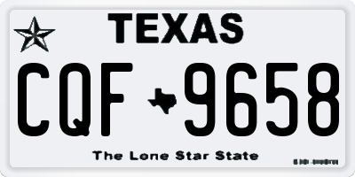 TX license plate CQF9658