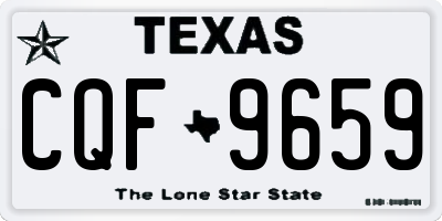TX license plate CQF9659