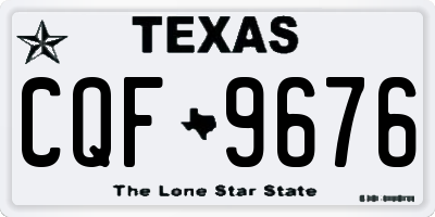 TX license plate CQF9676