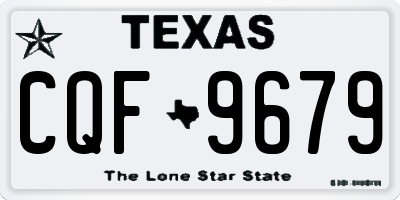 TX license plate CQF9679