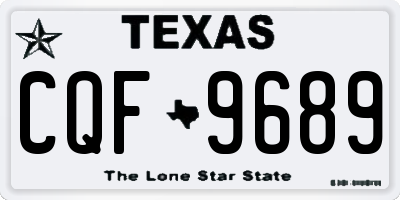 TX license plate CQF9689