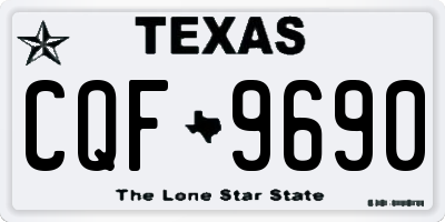 TX license plate CQF9690