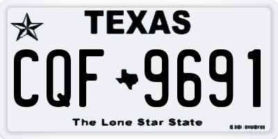 TX license plate CQF9691