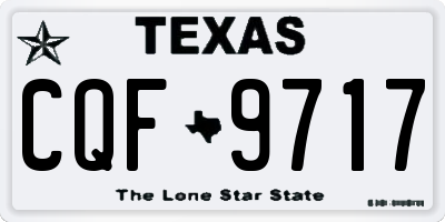 TX license plate CQF9717