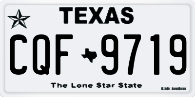 TX license plate CQF9719