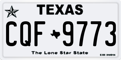 TX license plate CQF9773