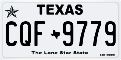 TX license plate CQF9779