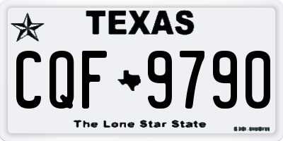 TX license plate CQF9790