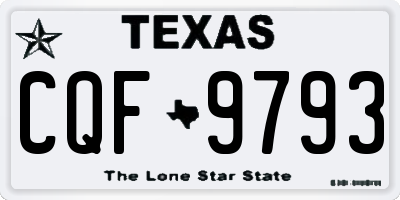 TX license plate CQF9793