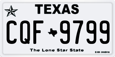 TX license plate CQF9799