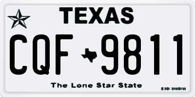 TX license plate CQF9811