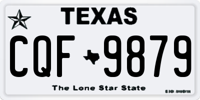 TX license plate CQF9879