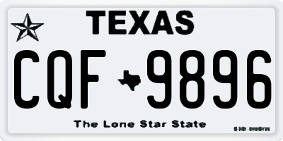 TX license plate CQF9896
